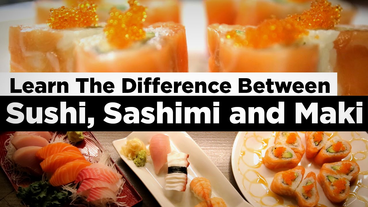 difference between nigiri and sashimi